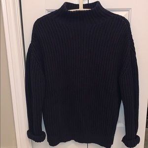 Gap oversized chunky cowl neck blue sweater